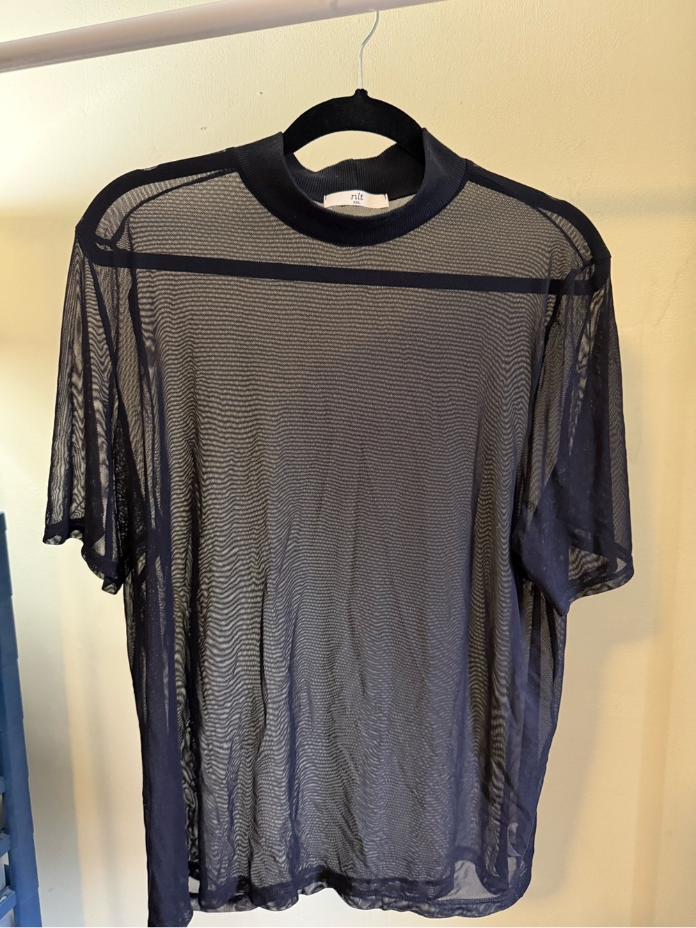 NLT Sheer Short Sleeve Tee - Black